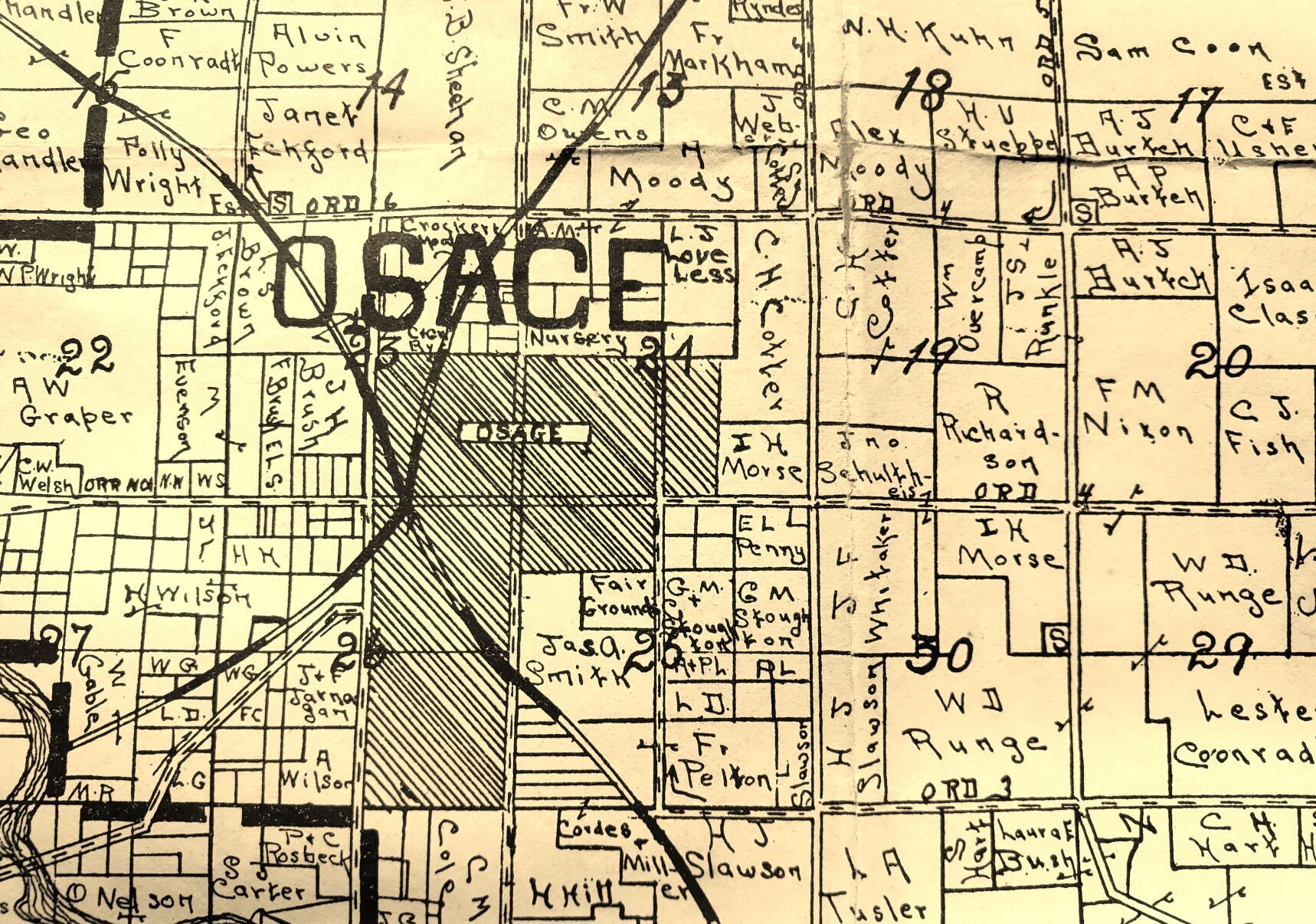 Antique Historical Society Map